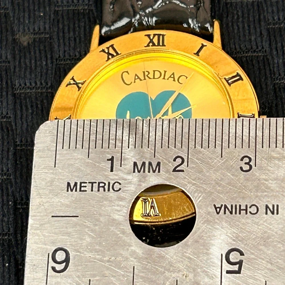 Athenee Du Geneve Cardiac Diagnostic Institute 18k Gold Plated‎ Watch Never Worn